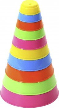 Занимательная пирамидка (10 элем.), h=175 мм Медведь Калуга