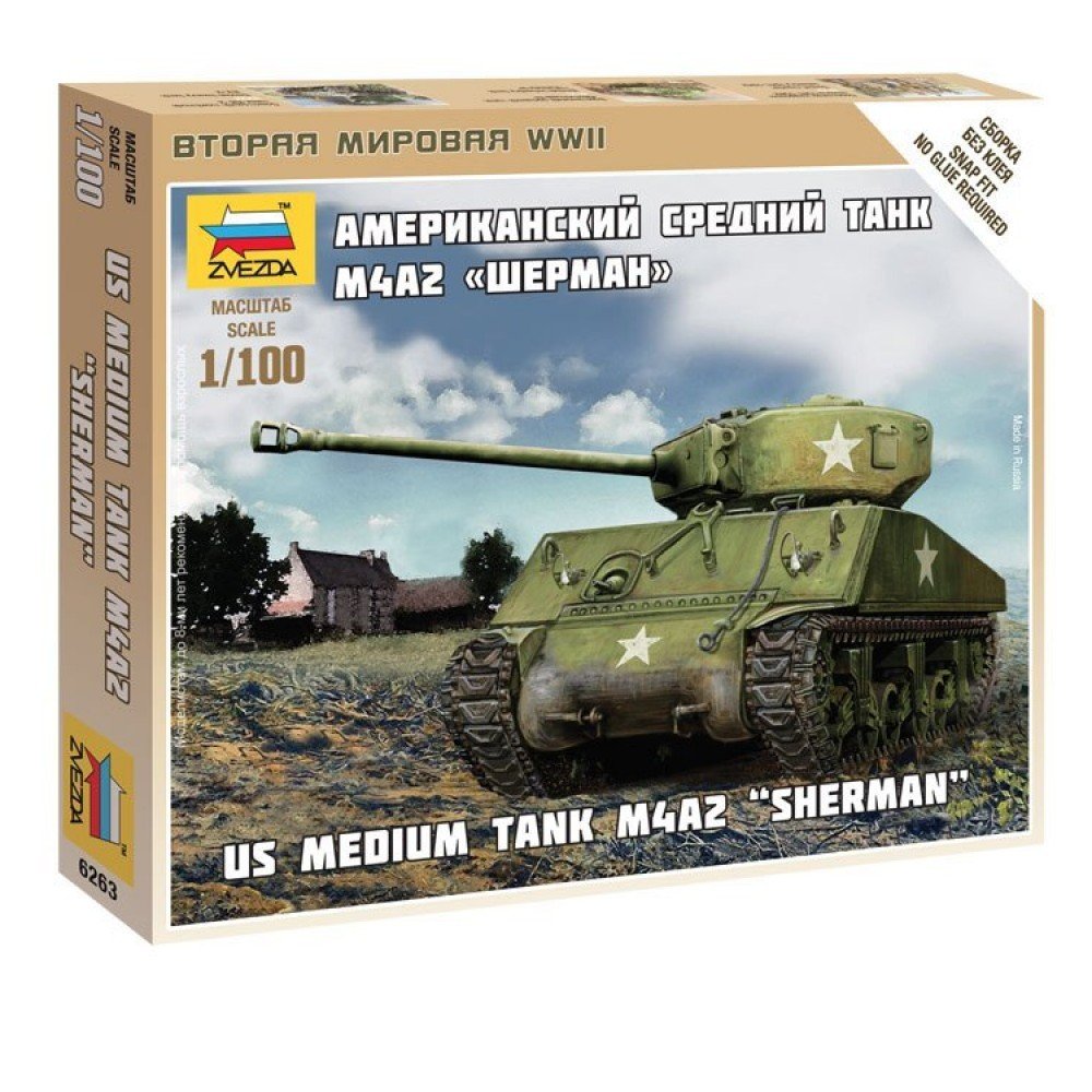 6263 Американский танк Шерман Медведь Калуга