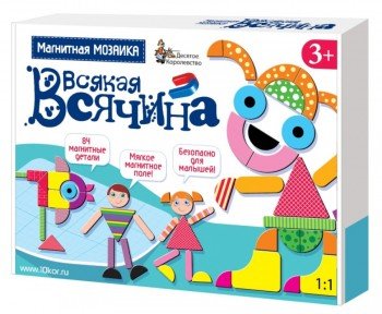 НИ Мозаика магнитная Всякая всячина 84 эл Медведь Калуга