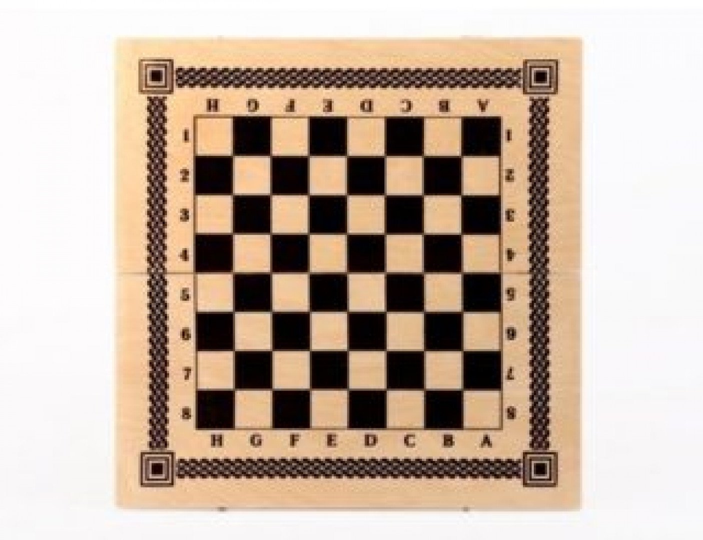 Игра Два в одном (шашки, шахматы)  дерев. 400*200*36 в ассорт. Медведь Калуга