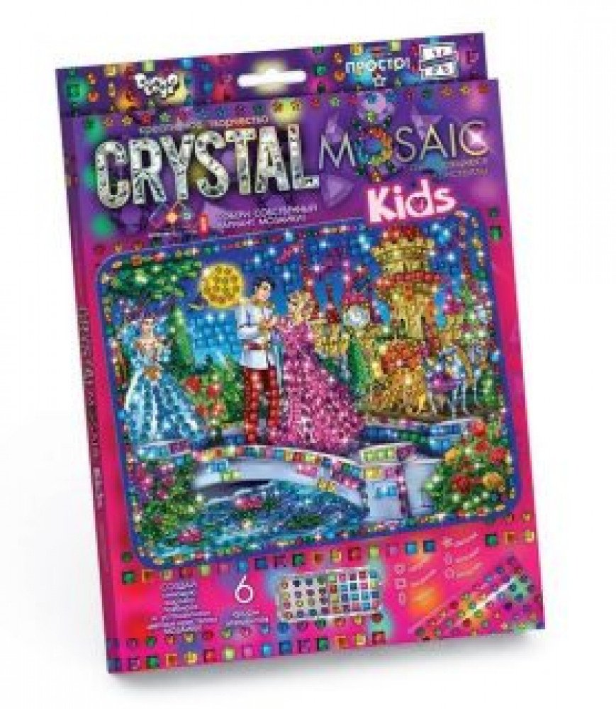 Набор креативного тв-ва Crystal Mosaic Kids Золушка Медведь Калуга