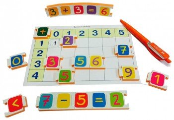 Мягкие игры. Касса цифр с игровыми полями Медведь Калуга