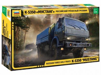3697 Российский трехосный грузовик К-5350 "Мустанг" Медведь Калуга