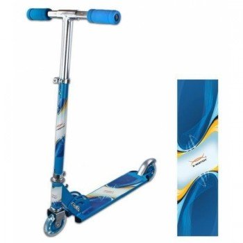 Скутер Olympic, синий, 100 мм PVC светящ., (80%легкосплав., 20% сталь) Медведь Калуга