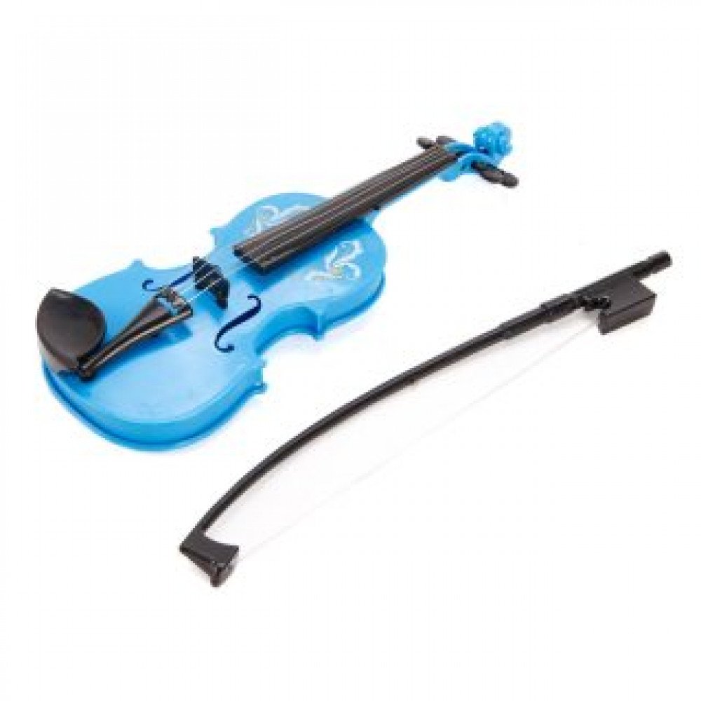 Скрипка голуб., 25 см, пакет Медведь Калуга