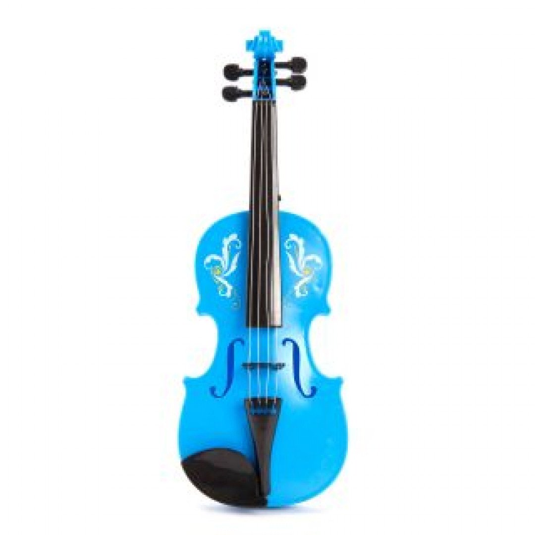 Скрипка голуб., 25 см, пакет Медведь Калуга