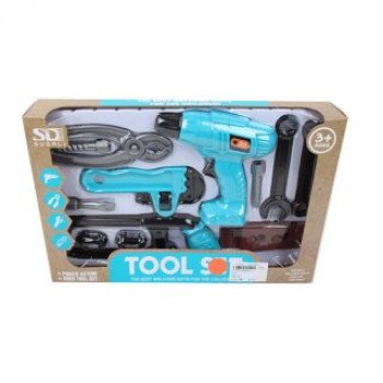 Набор инструментов, 11 предметов, дрель с мех. Запуском Медведь Калуга