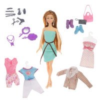 Кукла Sariel 29см c комплектом нарядов, в компл.21 предм., кор. Медведь Калуга