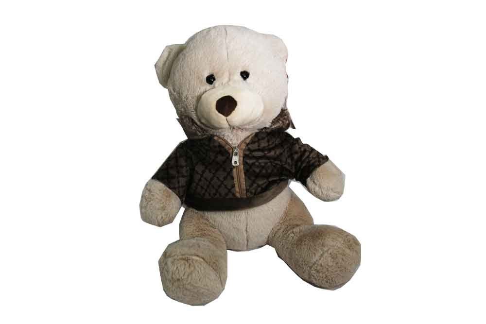 Игрушка  для детей мягконабивная: "Мишка в свитере" (бежевый)  29 см Медведь Калуга