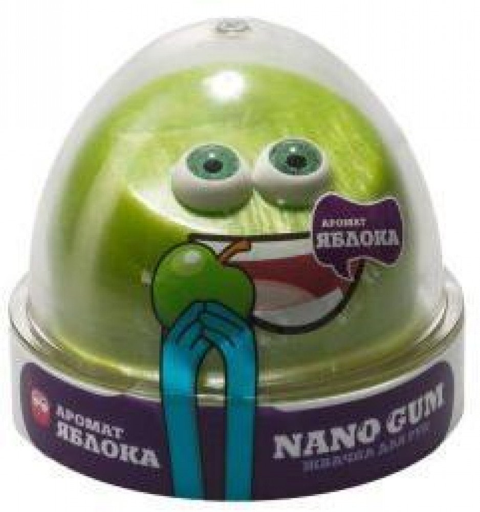 Жвачка для рук Nano gum, с ароматом яблока, 50 гр. Медведь Калуга