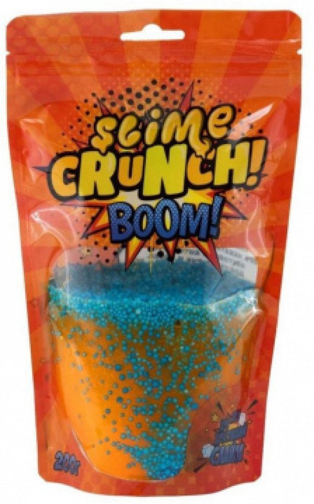 Crunch- slime BOOM с ароматом апельсина, 200 г Медведь Калуга