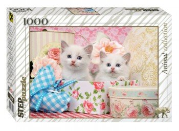 Пазлы 1000 Котята Медведь Калуга