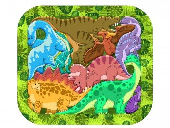 Зоопазл Динозавры 9 дет. Медведь Калуга