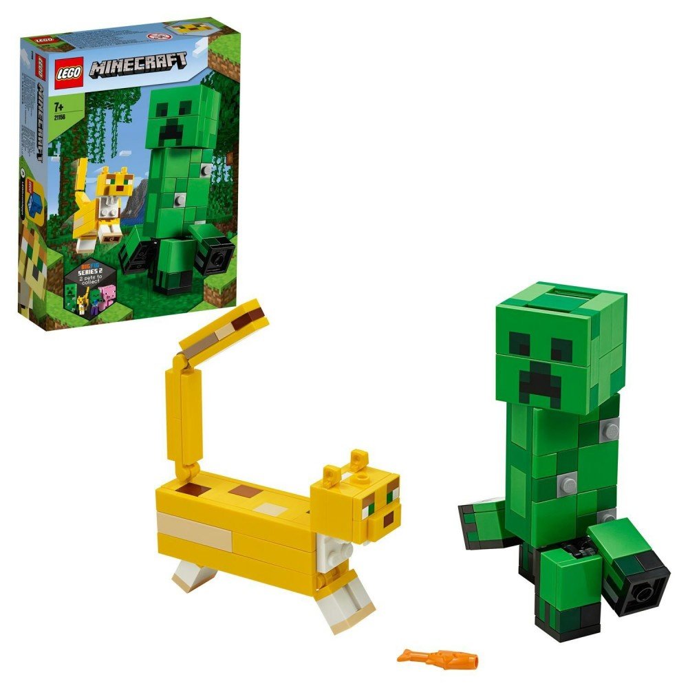 Констр-р LEGO Minecraft Большие фигурки Minecraft, Крипер и Оцелот Медведь Калуга