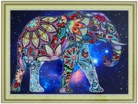 FM012/Созвездие слона- алмазная картина с фигурными стразами, FM012 Медведь Калуга