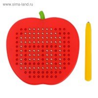 ЭВРИКИ Магнитный планшет яблоко маленькое, 142 отверстия   4445201 Медведь Калуга
