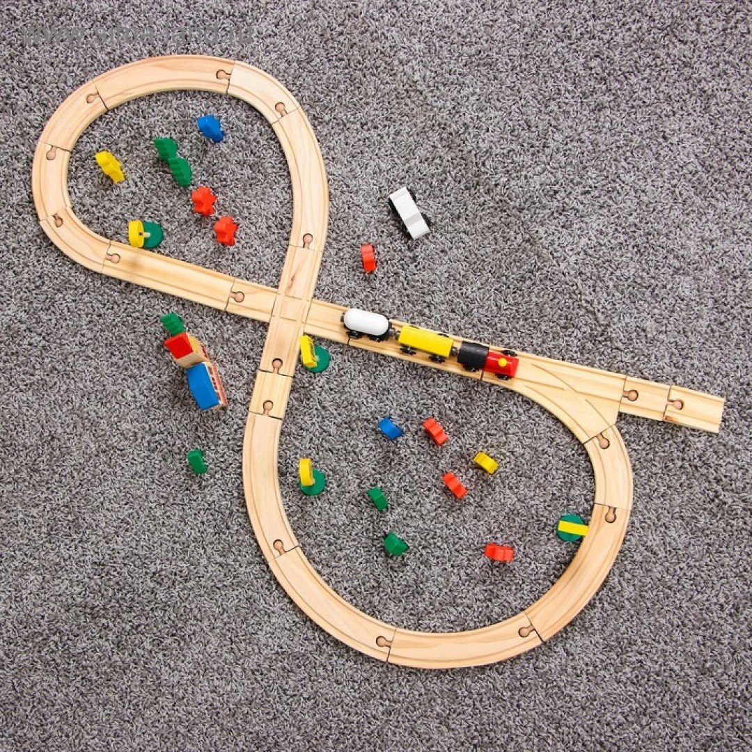 Как собрать железную дорогу. Деревянная железная дорога икея. Деревянная игрушка "железная дорога", 48 деталей 82395. Железная дорога икеа восьмерка. Деревянные дороги для детей.