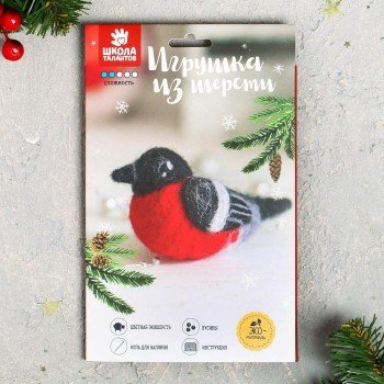 Игрушка из шерсти «Снегирь» Медведь Калуга