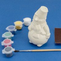 Ир-019 3D Art.Игрушка-раскраска "Забавный снеговик" Медведь Калуга