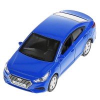 299334   Машина металл "hyundai solaris" 12см, открыв.двери, инерц., синий в кор. Технопарк в кор.2* Медведь Калуга