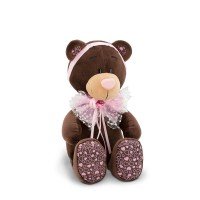 Мягкая игрушка "Milk: Розовый бант" 25 см М016/25 3344300 Медведь Калуга
