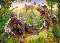 Пазлы 180 Битва динозавров Медведь Калуга