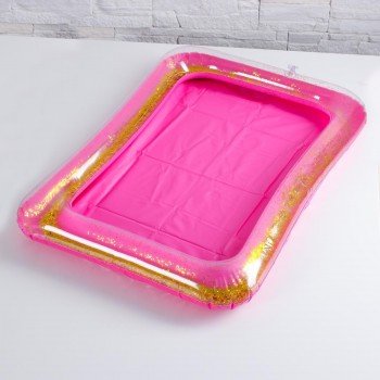 Надувная песочница с блёстками, 60х45 см, цвет ярко-розовый Медведь Калуга