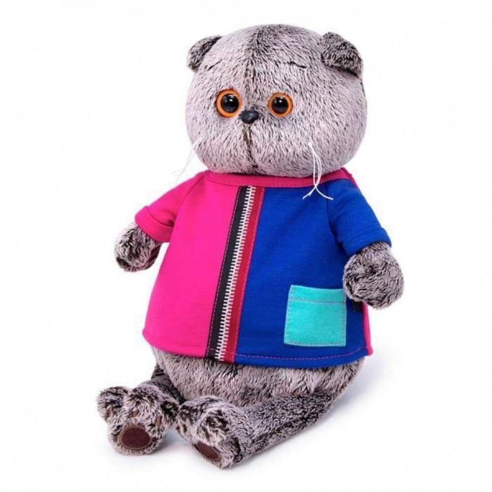 Басик в двухцветной футболке 22 см Медведь Калуга