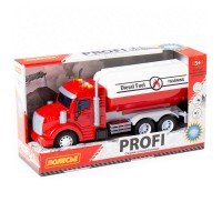 "Профи", автомобиль с цистерной инерционный (со светом и звуком) (красный) (в коробке) Медведь Калуга