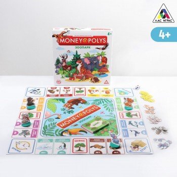 Экономическая игра «MONEY POLYS. Зоопарк», 4+ Медведь Калуга