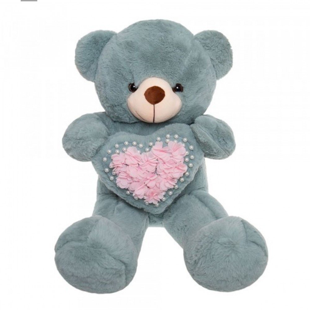 Мягкая игрушка Мишка с сердечком HY207004903BL Медведь Калуга