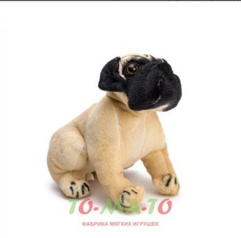 Мягкая игрушка Собака Мопс DW102201411LYE Медведь Калуга