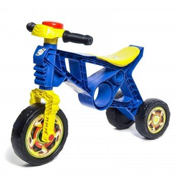 Каталка-мотоцикл трехколёсный, цвет синий Медведь Калуга
