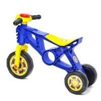 Каталка-мотоцикл трехколёсный, цвет синий Медведь Калуга