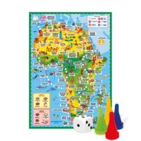 Игра-ходилка с фишками. Вокруг света. Африка. 59х42 см. ГЕОДОМ (ISBN нет) Медведь Калуга