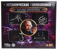 Металлические головоломки "Загадки Эйнштейна" (набор 4шт) 2528228 Медведь Калуга