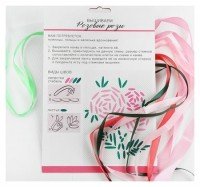Набор вышивки лентами на канве "Розовые розы"   4045066 Медведь Калуга