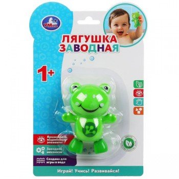 302571   Заводная игрушка для ванны лягушка на блистере Умка в кор.2*72шт Медведь Калуга