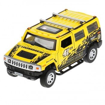 299808   Машина металл свет-звук "hummer h2 спорт" 12см, инерц., желтый в кор. Технопарк в кор.2*36ш Медведь Калуга