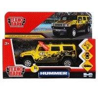 299808   Машина металл свет-звук "hummer h2 спорт" 12см, инерц., желтый в кор. Технопарк в кор.2*36ш Медведь Калуга