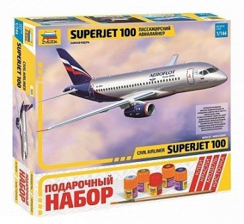 7009ПН Самолет "СуперДжет-100" Медведь Калуга