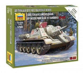 6281 Советская самоходная артиллерийская установка Су-122 Медведь Калуга