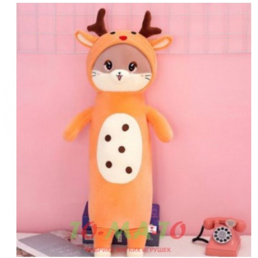 Мягкая игрушка Кошка в костюме оленя DL307010531O Медведь Калуга