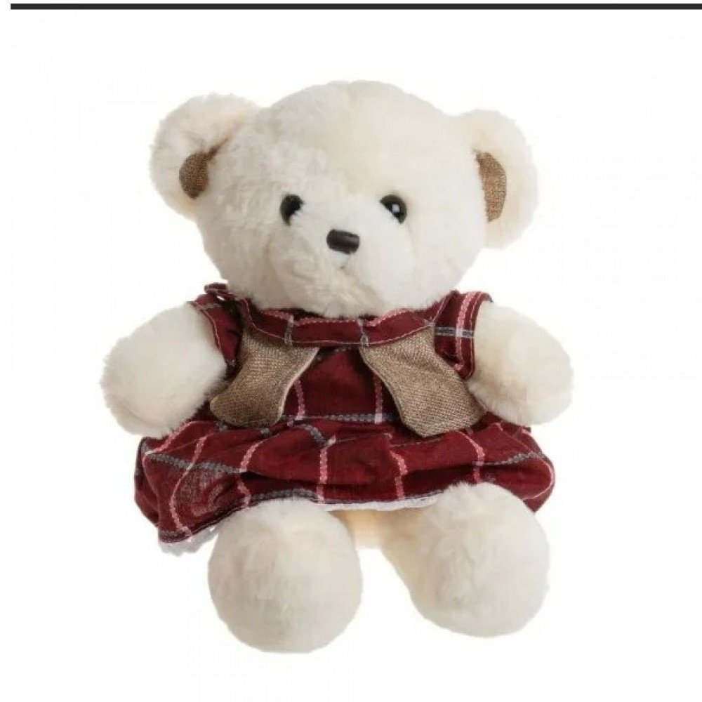 Мягкая игрушка Мишка в платье DL103702017W Медведь Калуга