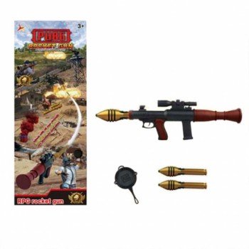 Игр.набор Стрелок, в комплекте: гранатомёт, пластмассовые гранаты 3шт., предмет 1шт. Медведь Калуга