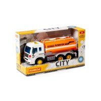 "Сити", поливочный автомобиль инерционный (со светом и звуком) (оранжевый) (в коробке) Медведь Калуга