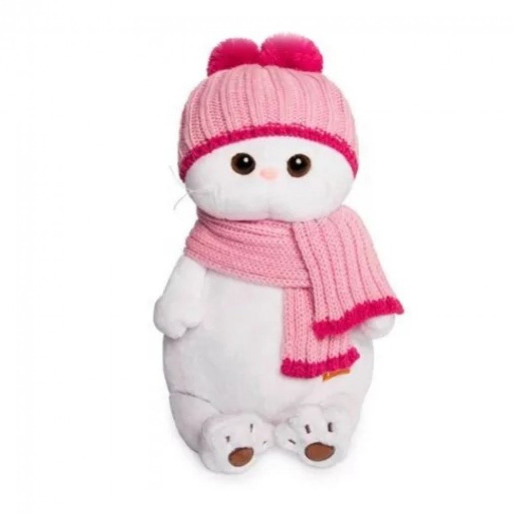 Кошечка Ли-Ли в розовой шапке с шарфом 24 см Медведь Калуга