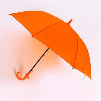 Зонт детский полуавтоматический d=90 см, цвет оранжевый Медведь Калуга