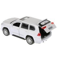 280928   Машина металл LEXUS LX-570 длина 12 см, двери, багаж, инерц, белый, кор. Технопарк в кор.2* Медведь Калуга