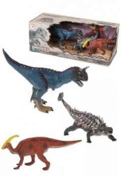 Игровой набор динозавры, 3 предм., коробка Медведь Калуга